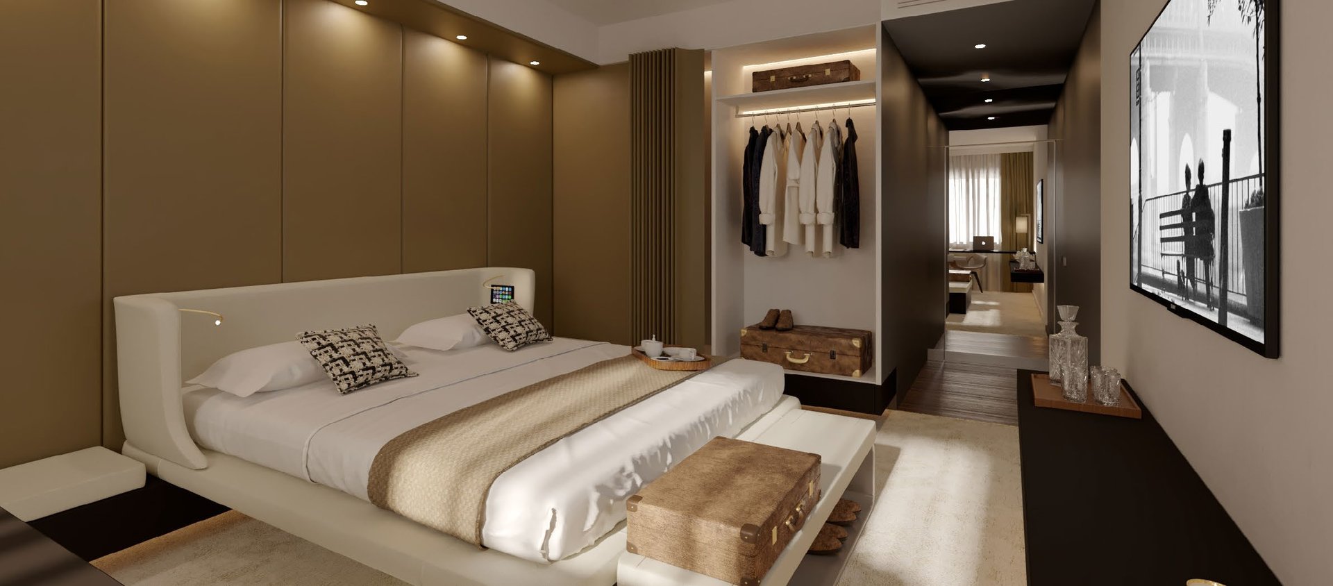 Star Hotel — camera campione — rendering 2